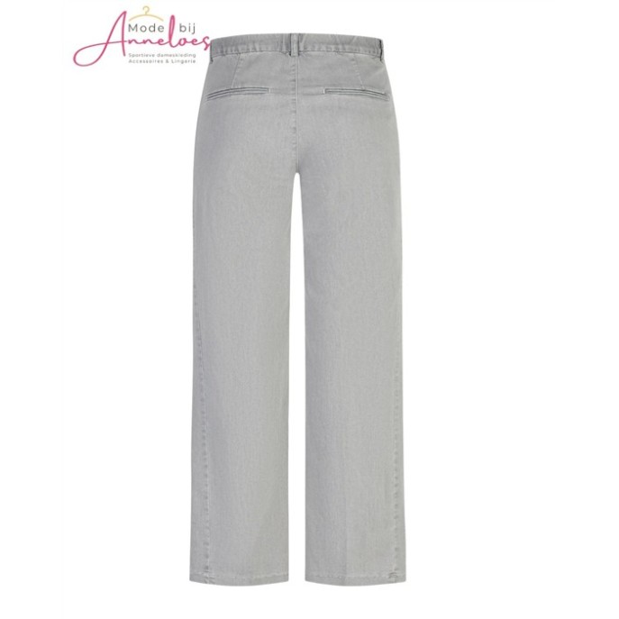 Anna Montana broek 1045 Mila wide flexi Milano- Grau / Grijs Anna Montana broek 1045 Mila wide flexi Milano- Grau / Grijs